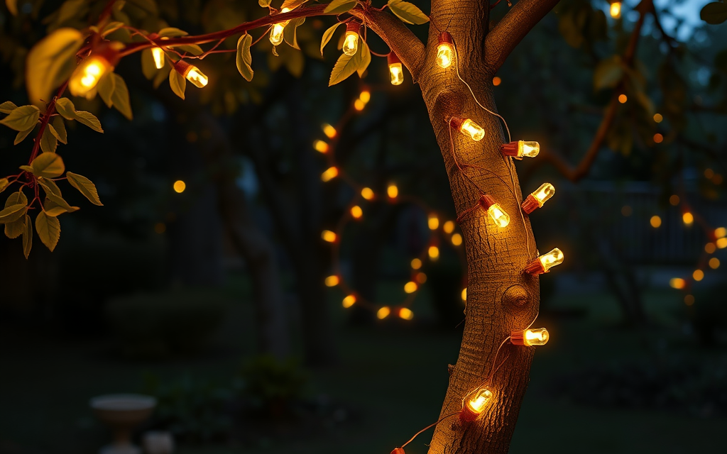 Feurige DIY-Lichterketten: Kreative Beleuchtung für deinen Garten