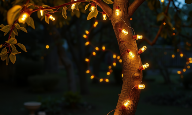 Feurige DIY-Lichterketten: Kreative Beleuchtung für deinen Garten