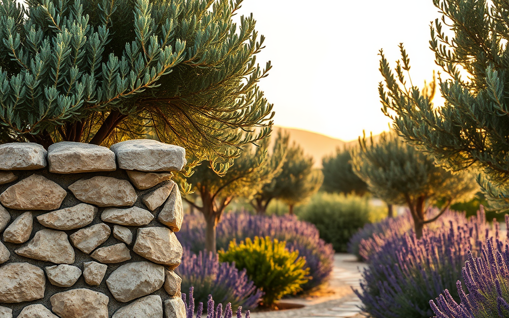 Gestalte deinen perfekten mediterranen Garten mit Lavendel und Olivenbäumen