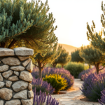 Gestalte deinen perfekten mediterranen Garten mit Lavendel und Olivenbäumen