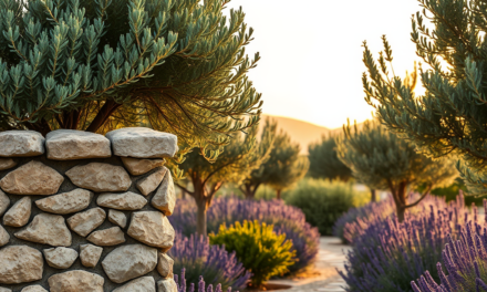 Gestalte deinen perfekten mediterranen Garten mit Lavendel und Olivenbäumen