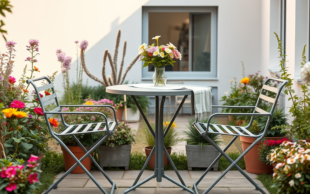 Klein aber fein: Funktionale Gartenmöbel für begrenzte Flächen