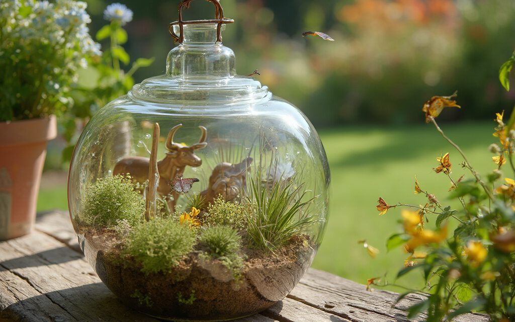 Kreative DIY-Gartenornamente aus recycelten Materialien