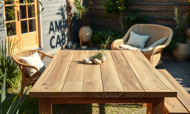 Umweltfreundliche Gartenmöbel: Nachhaltige Alternativen für deinen Garten
